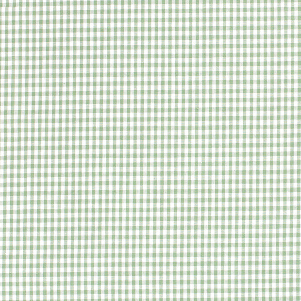 Cotton Poplin Yarn Dyed fabric Checks Mint