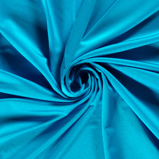 Jersey Maillot de Bain tissu Unicolore Bleu Ciel