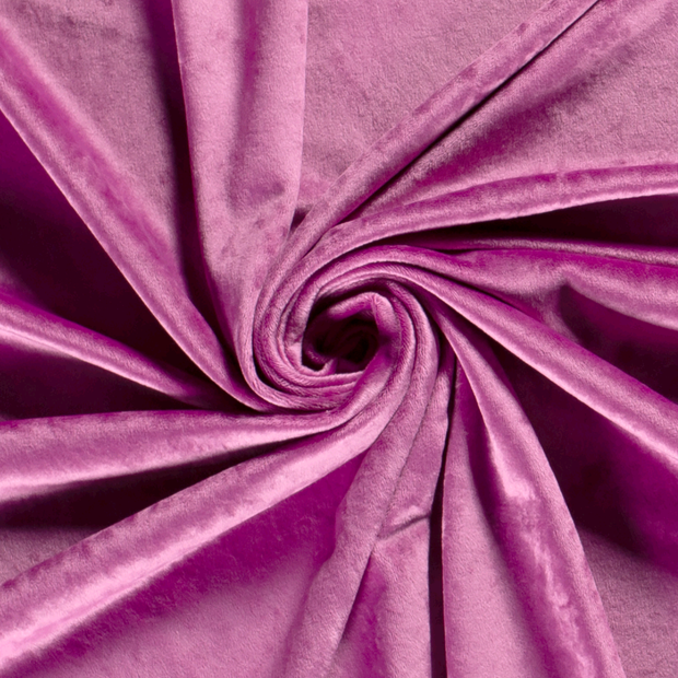 Velvet fabric Unicolour Fuchsia