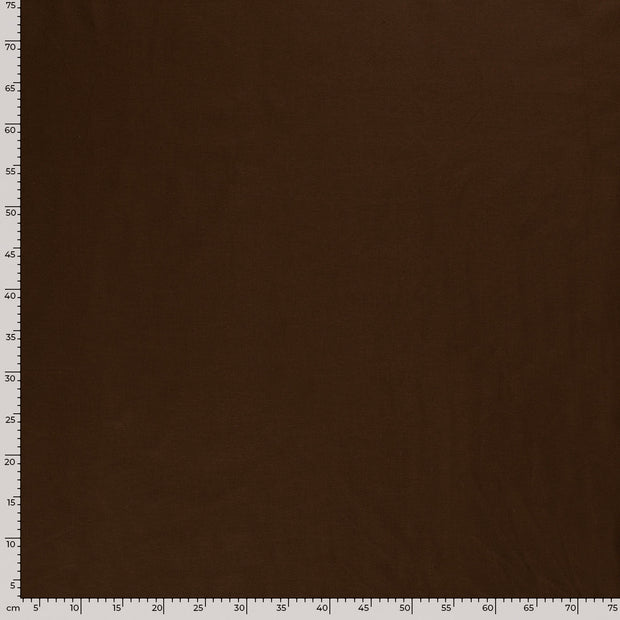 Cretonne fabric Unicolour Brown
