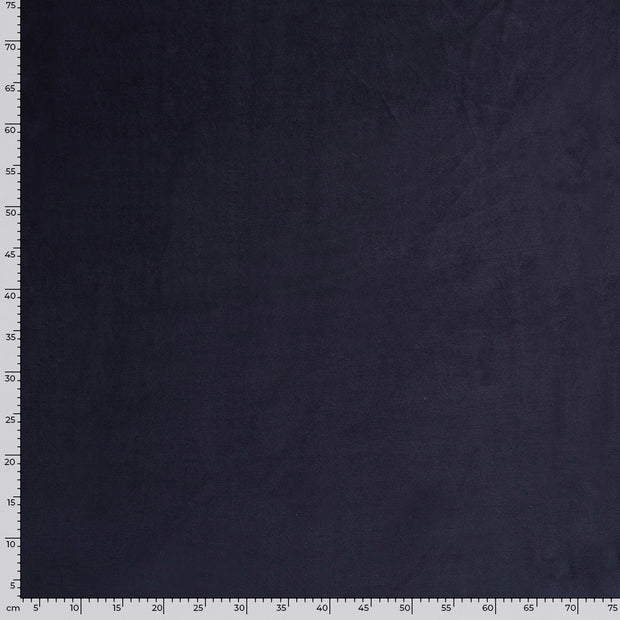 Nicky velours fabric Unicolour Navy