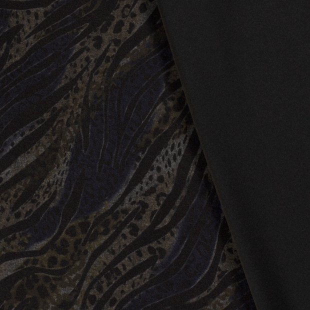 Punta di Roma fabric Cheetah Navy