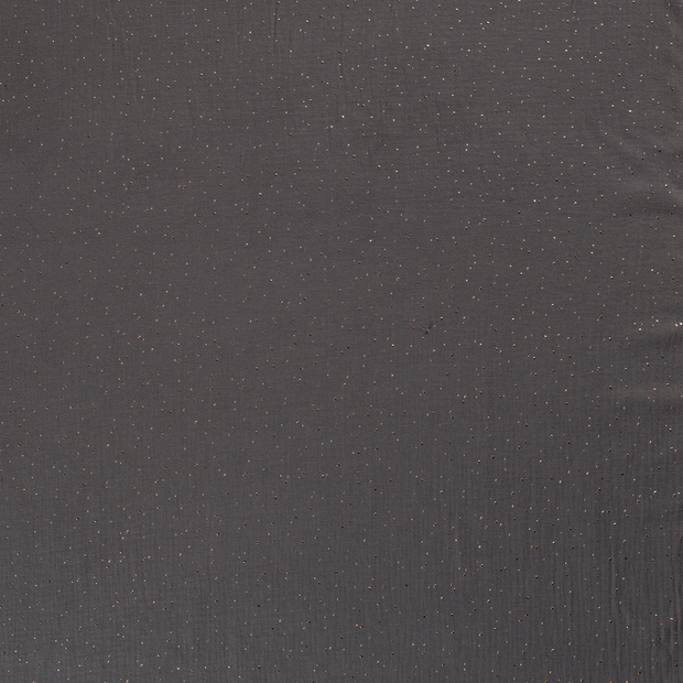 Muslin fabric Dark Grey matte 