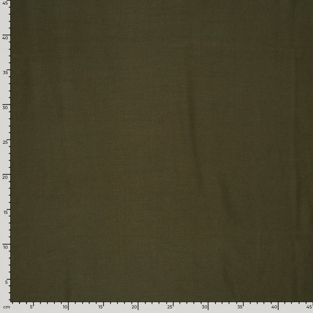 TENCEL™ Lyocell Twill fabric Unicolour Khaki Green