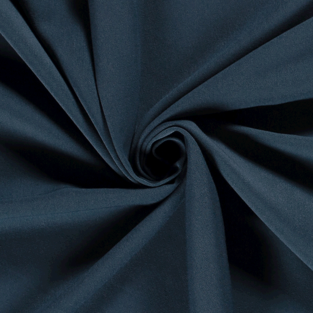 Gabardine tissu Unicolore Bleu acier