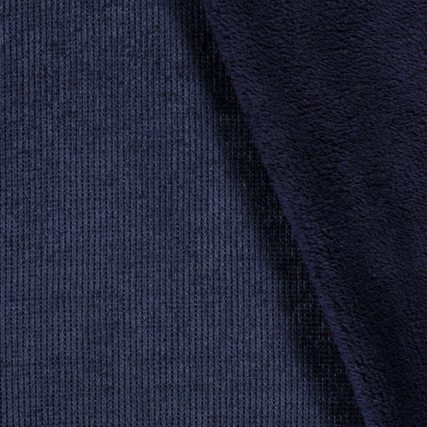 Heavy Knit tissu Torsade Bleu Marine