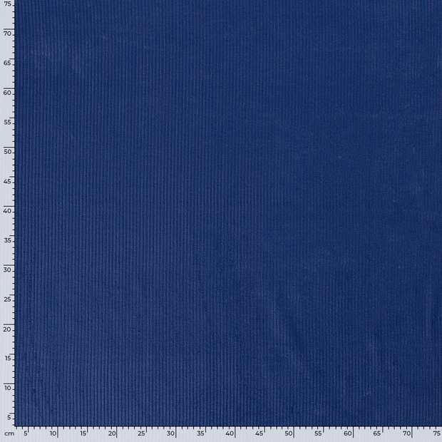 Corduroy 4.5w fabric Unicolour Cobalt
