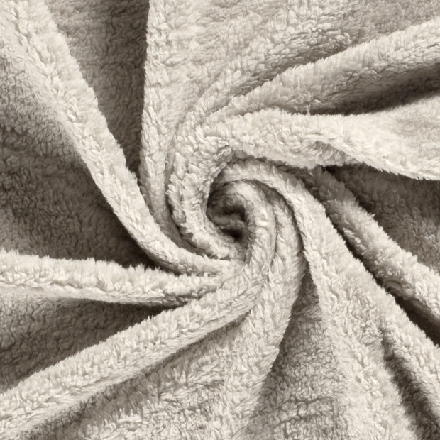 Sherpa Fleece fabric Unicolour Light Grey