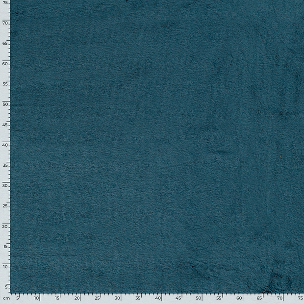 Polaire de Bambou tissu Unicolore Bleu Canard