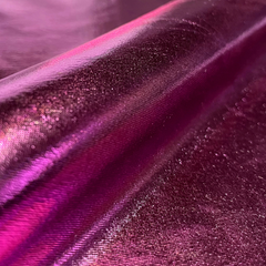 Lamé enduit Unicolore Fuchsia