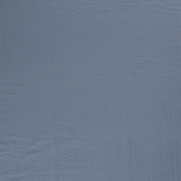 Muslin Triple Layer fabric Indigo matte 