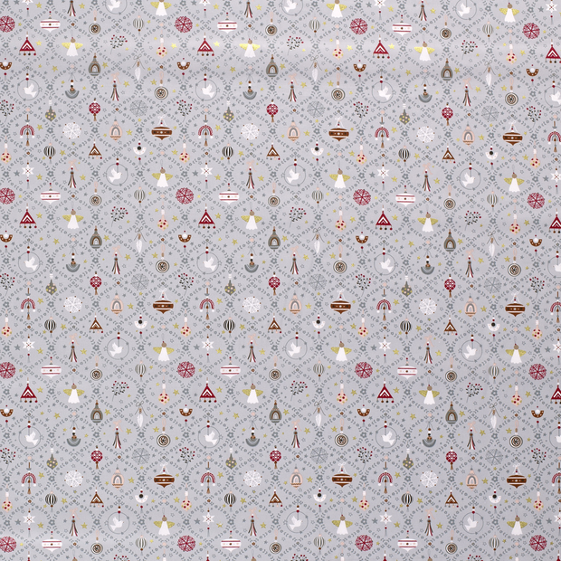 Cotton Poplin fabric Grey 