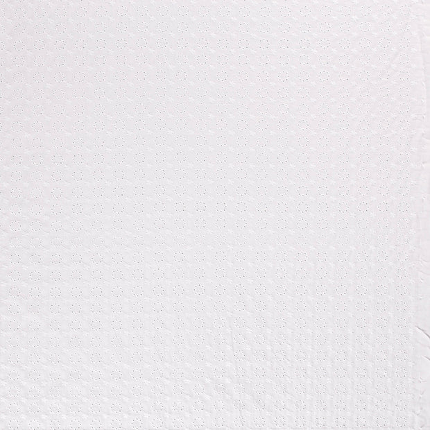 Popeline de Coton tissu Blanc mat 
