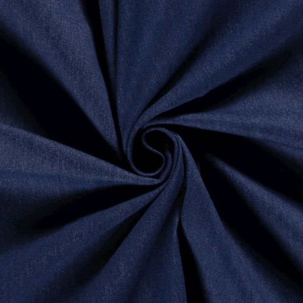 Denim Stretch fabric Unicolour Indigo