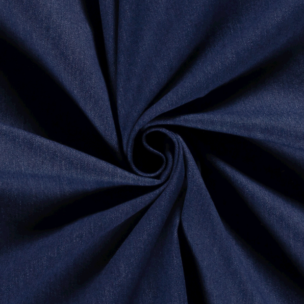 Denim Stretch tissu Unicolore Indigo