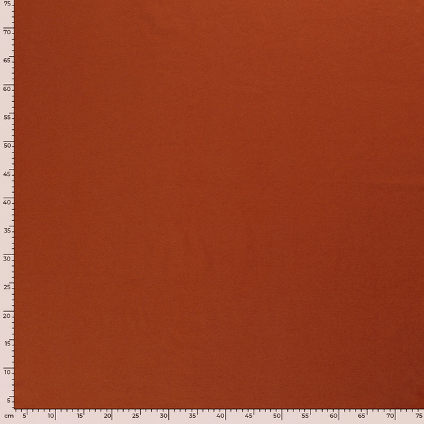 Cotton Jersey fabric Unicolour Brique