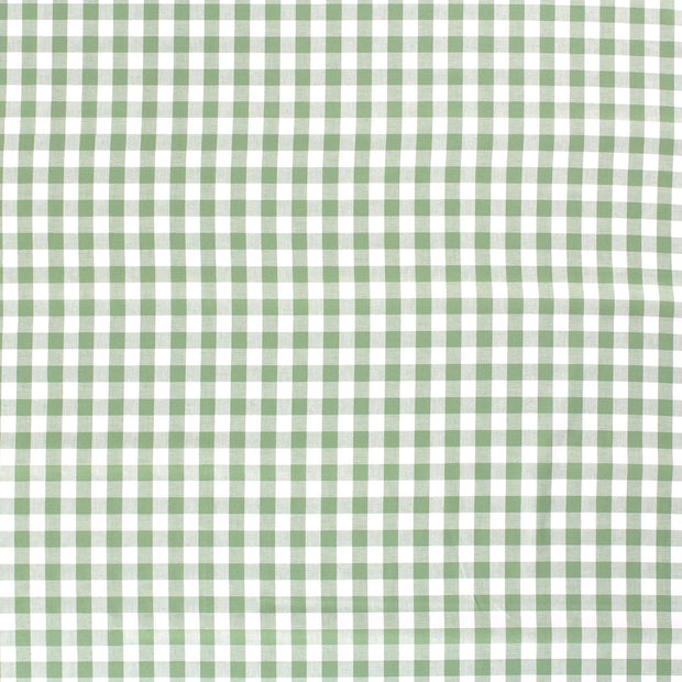 Katoen Poplin Garengeverfd stof Mint mat 