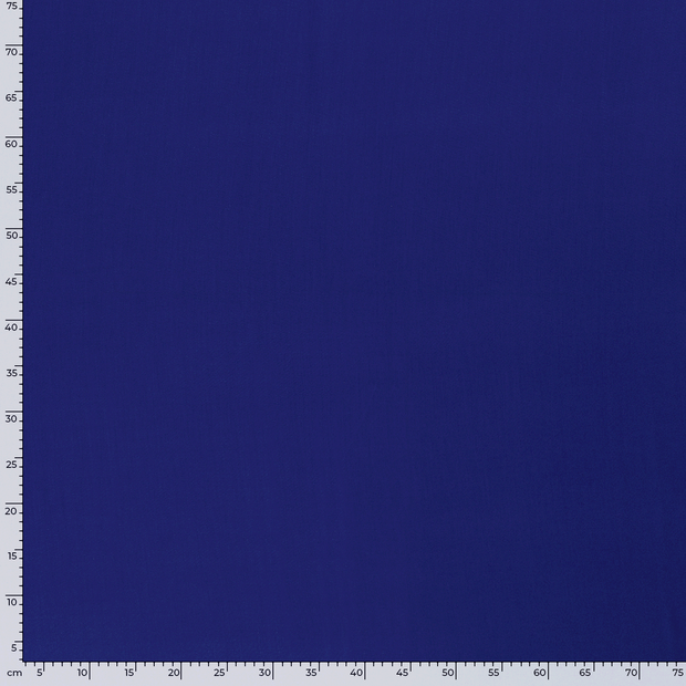 Popeline de Viscose tissu Unicolore Cobalt