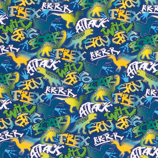 Jogging fabric Graffiti Navy