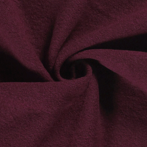 Chiffon en laine tissu Unicolore Bordeaux