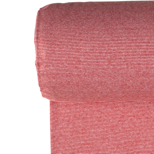 Cuff Material Yarn Dyed fabric Stripes Red
