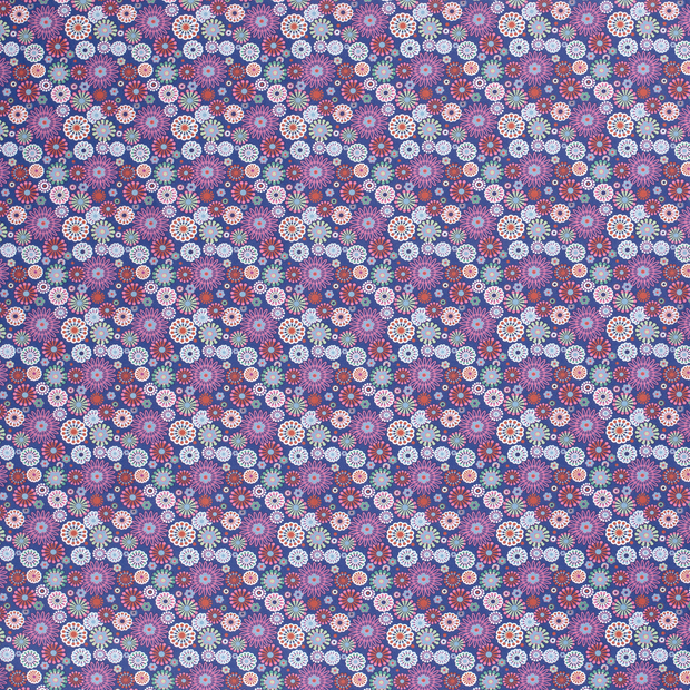Cotton Poplin fabric Cobalt matte 