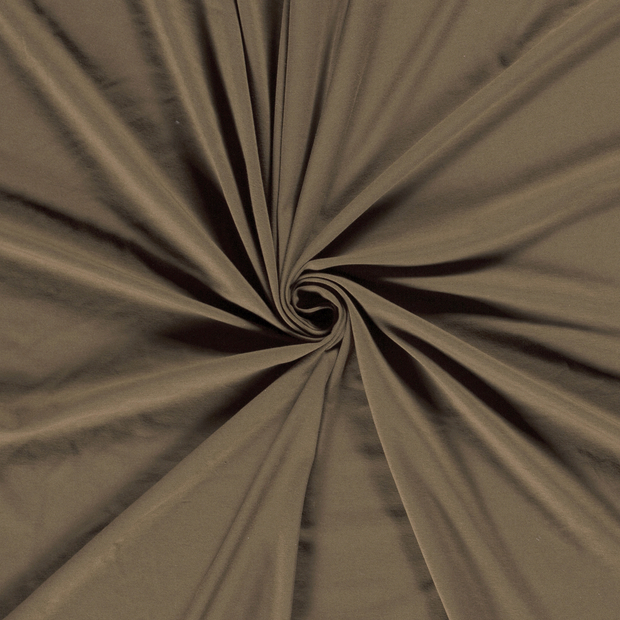 Cotton Jersey fabric Brown Taupe 