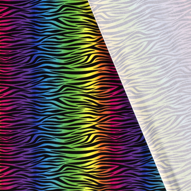 Polyester Jersey fabric Zebras digital printed 