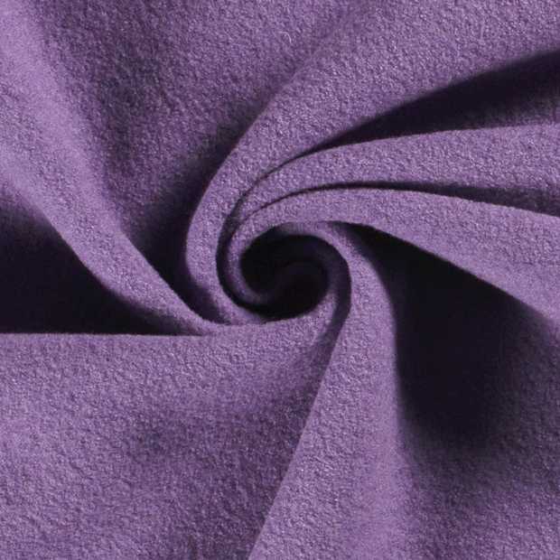 Wool Boucle fabric Unicolour Lila