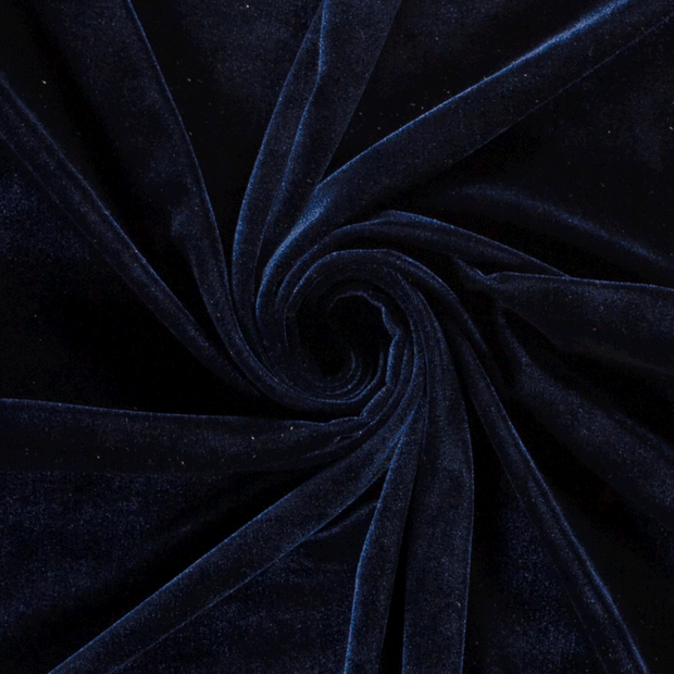 Velvet fabric Unicolour Navy