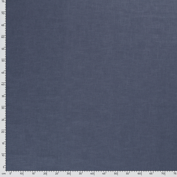 Ramie Lin tissu Unicolore Indigo