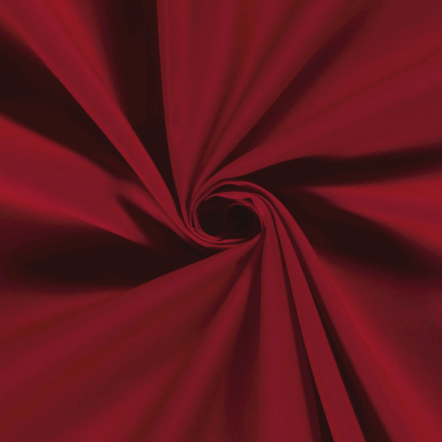 Cotton Satin fabric Unicolour Red