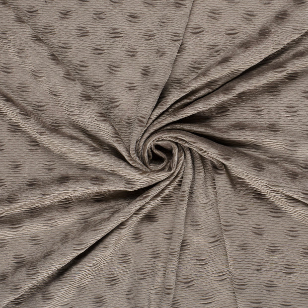 Fluweel stof Taupe grijs gepreekt 