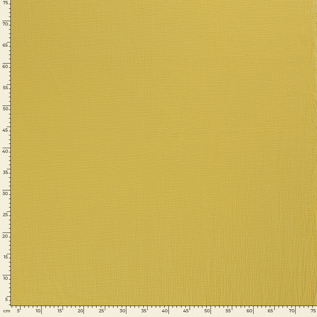 Muslin fabric Unicolour Yellow