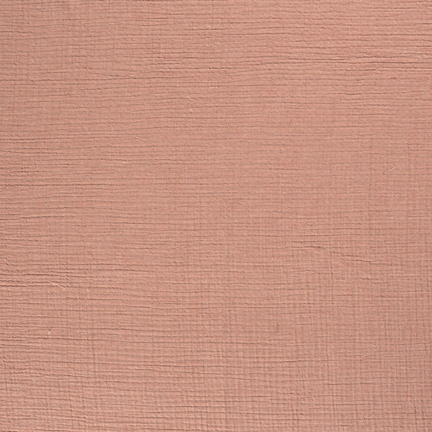 Mousseline 4 laags stof Roze mat 