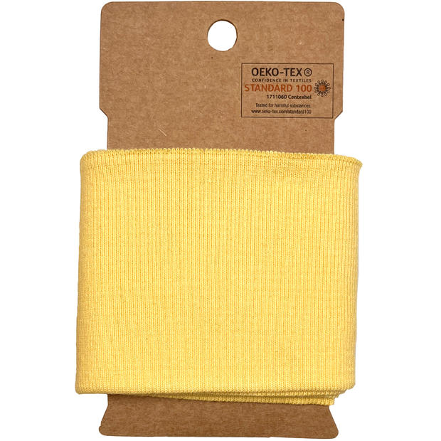 Cuff fabric Unicolour Light Yellow