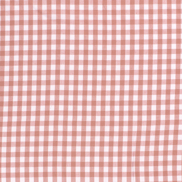 Cotton Poplin Yarn Dyed fabric Checks Pink