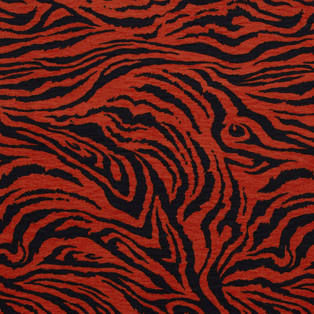 Viscose Nylon Twill stof Abstract Brique