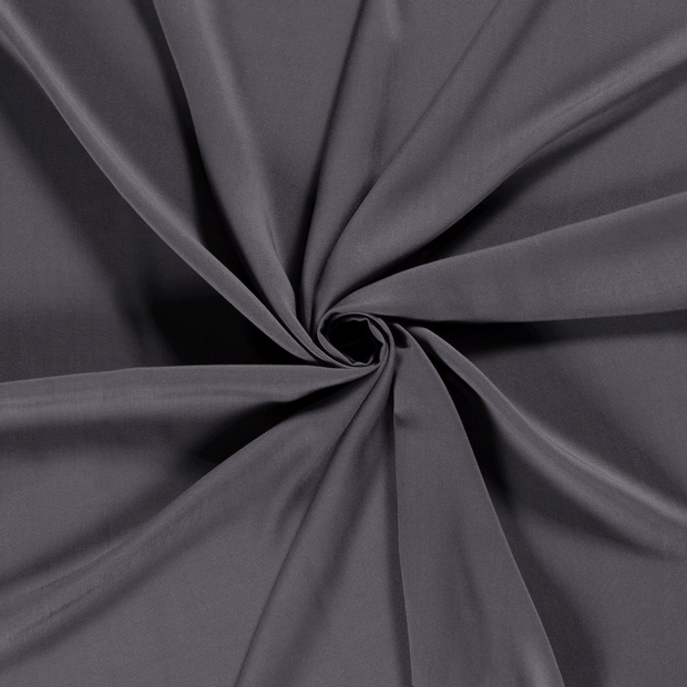 Viscose Poplin fabric Dark Grey 