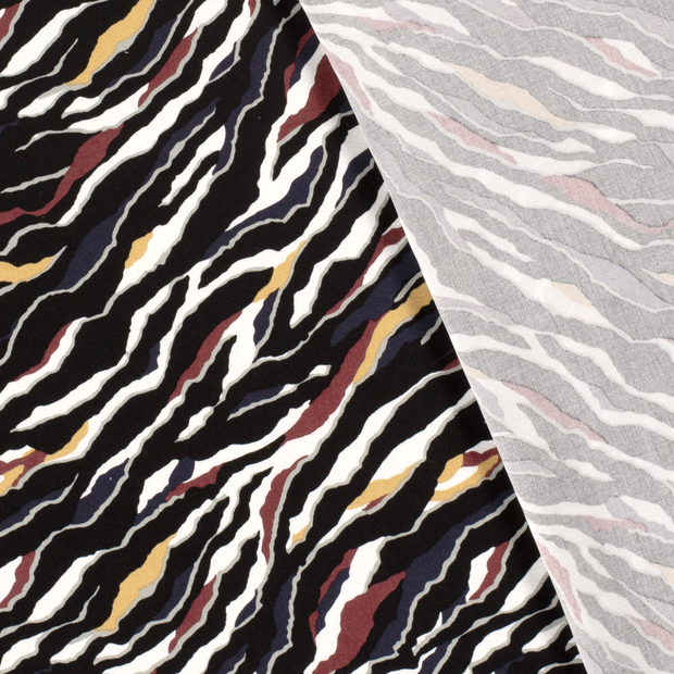 Viscose Twill fabric Spots printed 