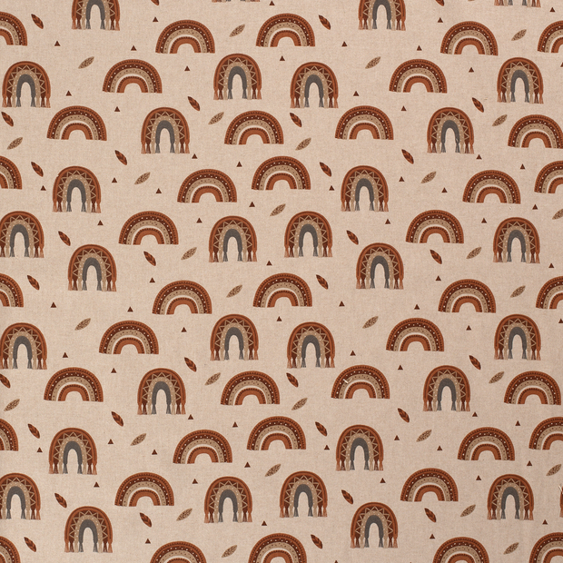 Aspect Lin tissu Beige mat 