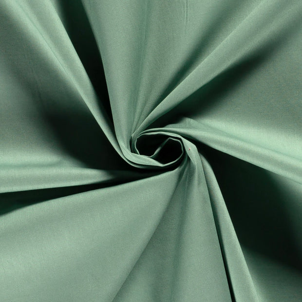 Cotton Poplin fabric Unicolour Dark Mint