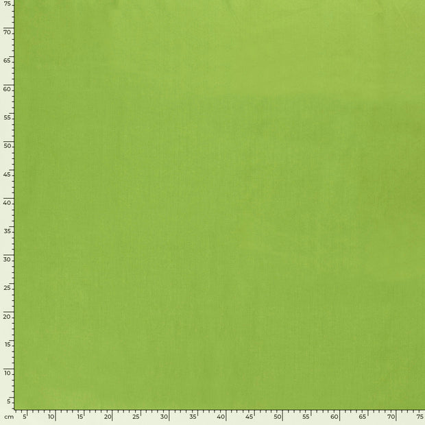 Popeline de Coton tissu Unicolore Vert Citron