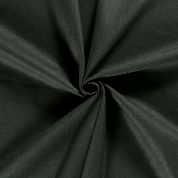Ramie Linen fabric Dark Green 