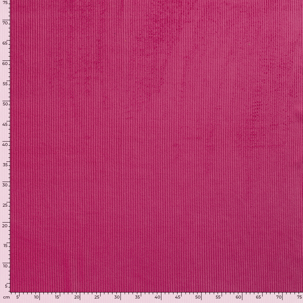 Corduroy 4.5w fabric Unicolour Fuchsia