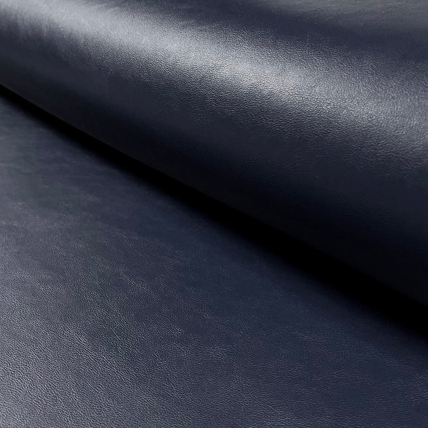 Artificial Leather fabric Unicolour Navy