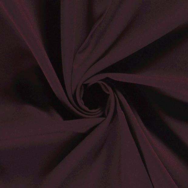 Power Stretch fabric Unicolour Wine red