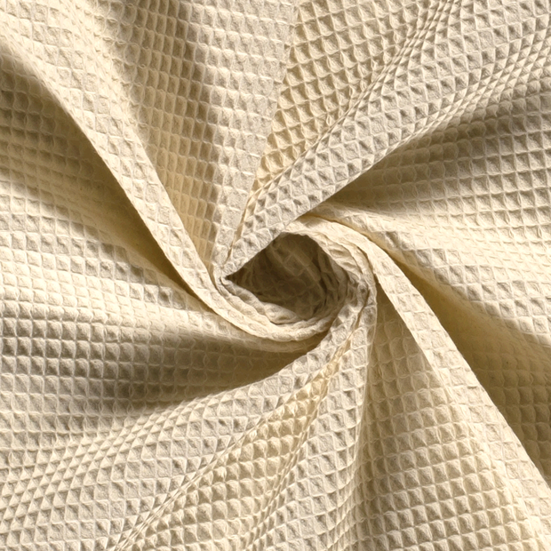 Kimono tissu Unicolore Ivory