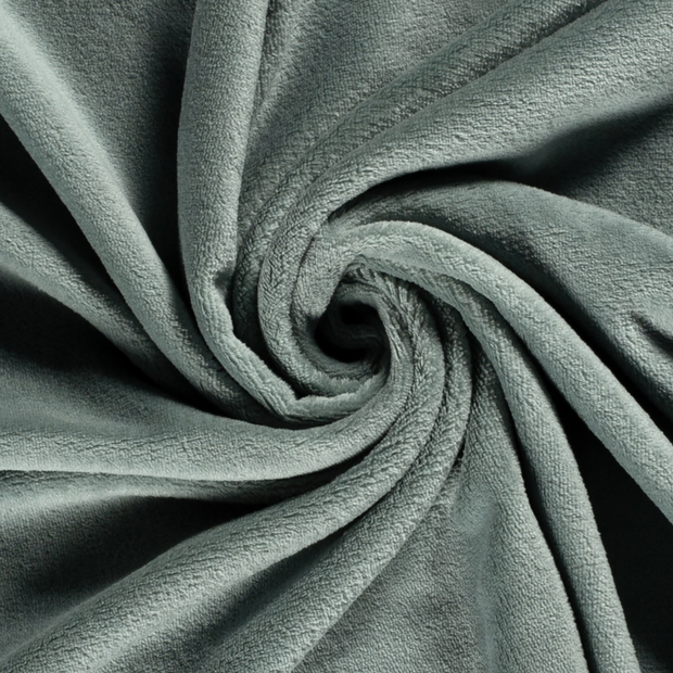 Coral Fleece fabric Unicolour Dark Mint