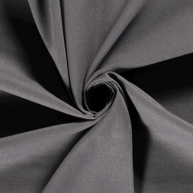 Woven Viscose Linen fabric Unicolour Grey